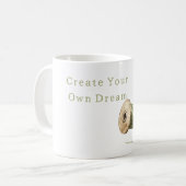 Green Thread Create Your Own Dream コーヒーマグカップ (正面左)