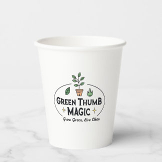 Green Thumb Magic | 都市ガーデニング コーヒーマグ 紙コップ