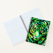 Green Tiger Notebook - Tiger Artwork – 野生生物 ノートブック (内部)