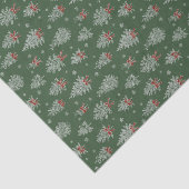 Green Toile Christmas Tree Pattern 薄葉紙 (詳細)