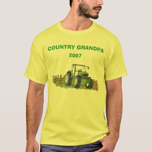 green_tractor、国の祖父2007年 tシャツ (正面)