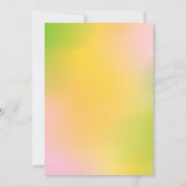 Green Tractor and Princess Siblings Joint Birthday 招待状 (裏面)