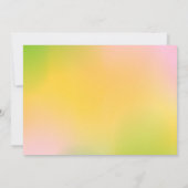 Green Tractor and Princess Siblings Joint Birthday 招待状 (裏面)