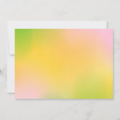 Green Tractor and Unicorn Siblings Joint Birthday 招待状 (裏面)