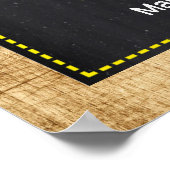 Green Tractor Baby Shower Welcome Sign Decor ポスター (角)