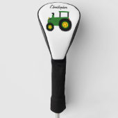 Green Tractor Design ゴルフヘッドカバー (正面)