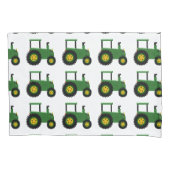 Green Tractor Design 枕カバー (正面)
