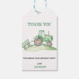 Green Tractor Farm birthday ギフトタグ