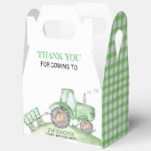 Green Tractor Farm birthday gable フェイバーボックス (見開き)