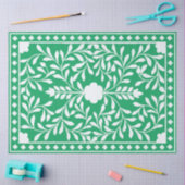 Green Traditional Bone Inlay Decoupage Paper 薄葉紙 (クラフト)