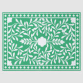 Green Traditional Bone Inlay Decoupage Paper 薄葉紙 (正面)