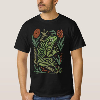 Green Tree Frog Australian Wildlife Tattoo Art Tシャツ