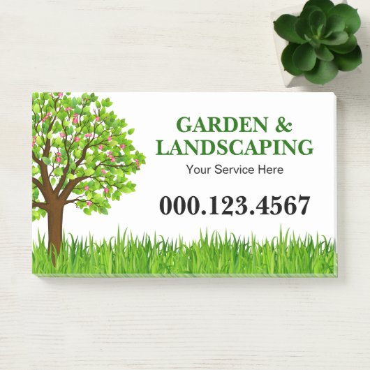 Green Tree Grass Landscaping Service Business ポストイット (オフィス)