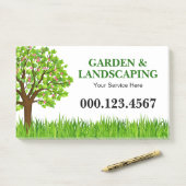 Green Tree Grass Landscaping Service Business ポストイット (デスク)
