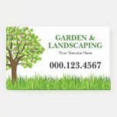 Green Tree Grass Landscaping Service Business ポストイット (正面)
