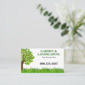 Green Tree Grass Lawn Care Services 名刺 (スタンド正面)