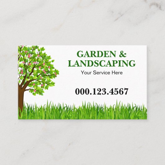Green Tree Grass Lawn Care Services 名刺 (正面)