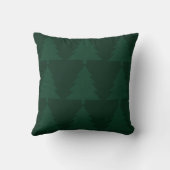 Green Tree "Merry Christmas" Throw Pillow クッション (裏面)