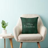 Green Tree "Merry Christmas" Throw Pillow クッション (椅子)