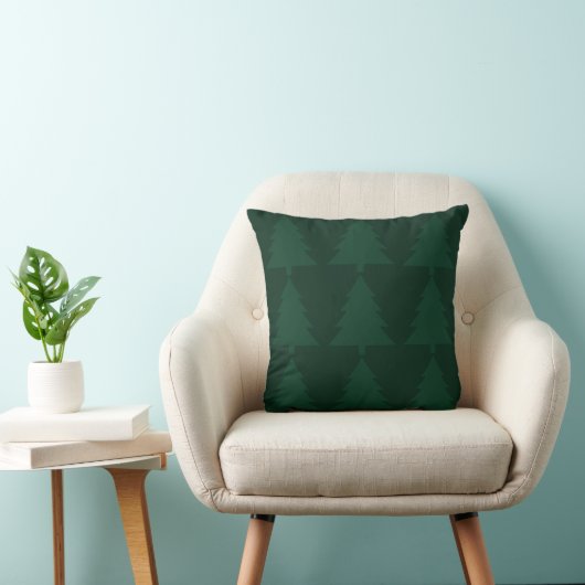 Green Tree Throw Pillow クッション (椅子)