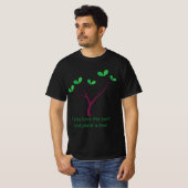 Green Tree With Eco Slogan - Green Tree with Eco-f Tシャツ (正面フル)
