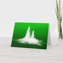 Green Trees 2025 - Christmas/Holiday Card サンキューカード