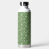 Green Triangles Pattern Water Bottle ウォーターボトル (左面)