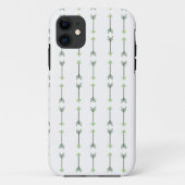 Green Tribal Arrow Pattern Case-Mate iPhoneケース (裏面)