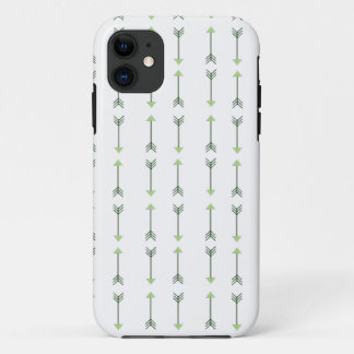 Green Tribal Arrow Pattern iPhone 11 ケース