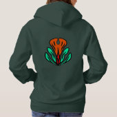 Green Tribal Hoodie パーカ (裏面)