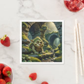Green Troll Under a Stone Bridge スタンダードカクテルナプキン (インサイチュ)