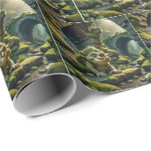 Green Troll Under a Stone Bridge ラッピングペーパー (ロールコーナー)