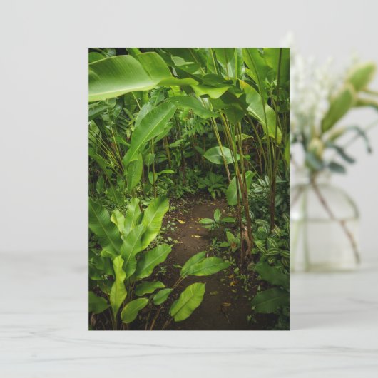 Green tropical garden, Earth Day Card (スタンド正面)
