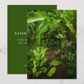 Green tropical garden, Earth Day Card (正面/裏面)