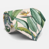 Green Tropical Jungle Banana Tree Strelitzia ネクタイ (ロール)