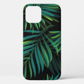 Green tropical palm leaves. Seamless pattern graph Case-Mate iPhoneケース (裏面)