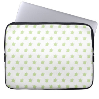 Green Turtle Pattern Laptop Sleeve ラップトップスリーブ