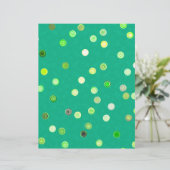 Green Twisty Polka Dot Spiral 2-Sided Scrap Paper (スタンド正面)