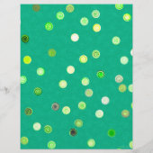 Green Twisty Polka Dot Spiral 2-Sided Scrap Paper (裏面)