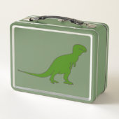Green Tyrannosaurus Dinosaur Lunch Box メタルランチボックス (裏面)