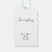 Green Unique Stripes ギフトタグ (裏面)