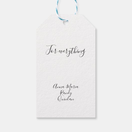 Green Unique Stripes ギフトタグ (裏面)