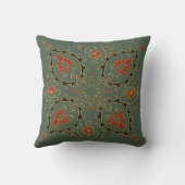 Green Uzbekistan design on Pillow クッション (裏面)