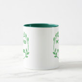 Green Vegan Plant Based Mug マグカップ (中央)