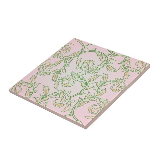 Green Vine Ceramic Tile タイル (側面)