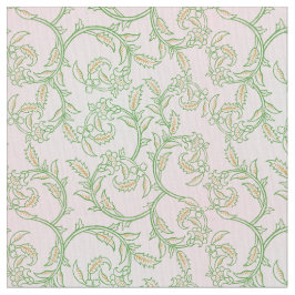 Green Vine Pattern Decorative Textile Fabric ファブリック