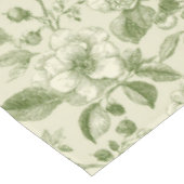 Green Vintage Botanical Toile Pattern テーブルクロス (アングル)