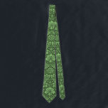 Green vintage damask pattern ネクタイ<br><div class="desc">Green vintage damask pattern</div>