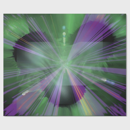 Green Violet Mystery Wrapping Paper ラッピングペーパー (フラット)