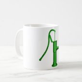 Green Water Pump Mug コーヒーマグカップ (正面左)